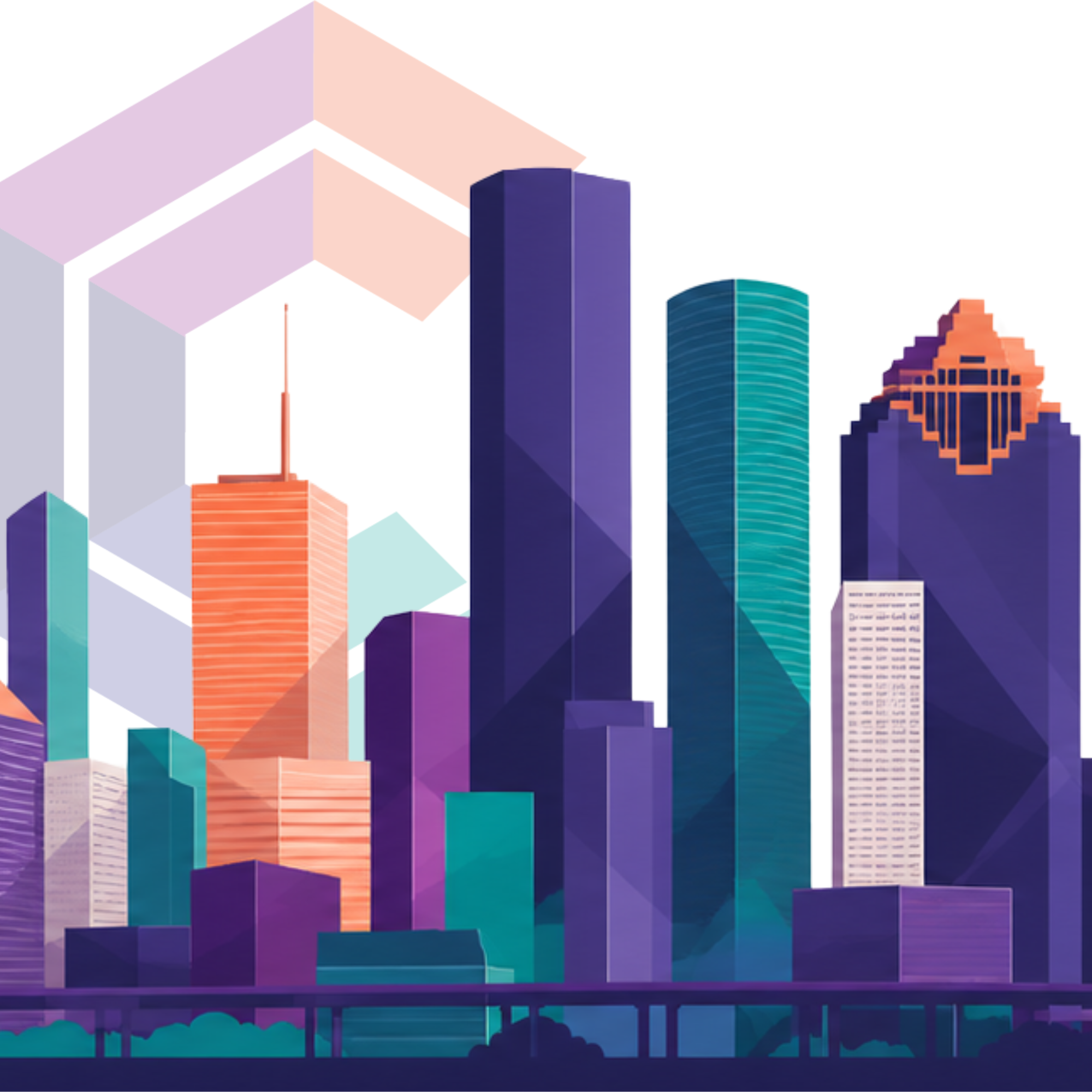 CREVA Houston Skyline Square